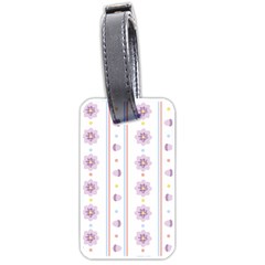 Beans Flower Floral Purple Luggage Tags (one Side) 