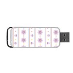 Beans Flower Floral Purple Portable USB Flash (One Side) Front