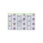 Beans Flower Floral Purple Cosmetic Bag (XS) Back