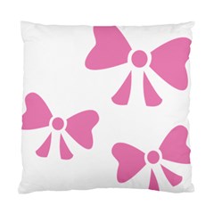 Bow Ties Pink Standard Cushion Case (one Side)