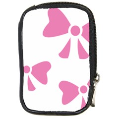 Bow Ties Pink Compact Camera Cases by Alisyart