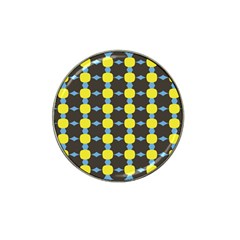 Blue Black Yellow Plaid Star Wave Chevron Hat Clip Ball Marker (10 Pack) by Alisyart