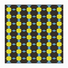 Blue Black Yellow Plaid Star Wave Chevron Medium Glasses Cloth (2-side) by Alisyart