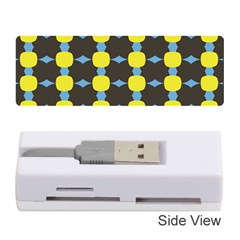 Blue Black Yellow Plaid Star Wave Chevron Memory Card Reader (stick) 