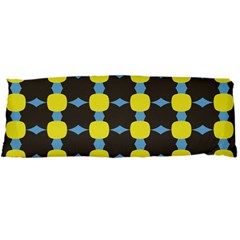 Blue Black Yellow Plaid Star Wave Chevron Body Pillow Case Dakimakura (two Sides)