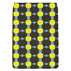 Blue Black Yellow Plaid Star Wave Chevron Flap Covers (s)  by Alisyart