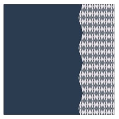 Argyle Triangle Plaid Blue Grey Large Satin Scarf (square) by Alisyart