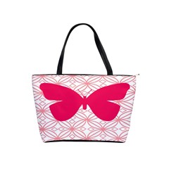 Butterfly Animals Pink Plaid Triangle Circle Flower Shoulder Handbags