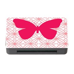 Butterfly Animals Pink Plaid Triangle Circle Flower Memory Card Reader With Cf