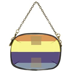 Color Therey Orange Yellow Purple Blue Chain Purses (one Side) 