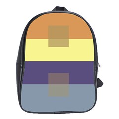 Color Therey Orange Yellow Purple Blue School Bags (xl)  by Alisyart