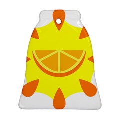 Citrus Cutie Request Orange Limes Yellow Bell Ornament (two Sides)