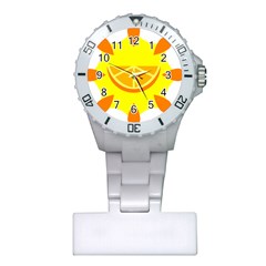 Citrus Cutie Request Orange Limes Yellow Plastic Nurses Watch by Alisyart