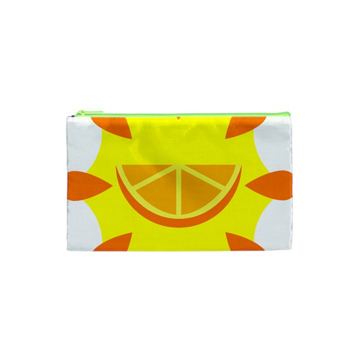 Citrus Cutie Request Orange Limes Yellow Cosmetic Bag (XS)