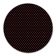 Colored Circle Red Black Round Mousepads