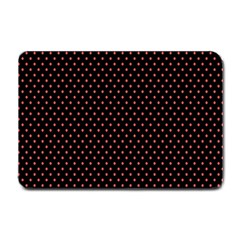 Colored Circle Red Black Small Doormat 