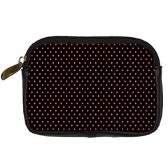 Colored Circle Red Black Digital Camera Cases