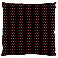 Colored Circle Red Black Large Cushion Case (one Side)