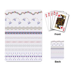 Bird Fly Butterfly Flower Floral Rose Blue Red Pink Playing Card