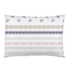 Bird Fly Butterfly Flower Floral Rose Blue Red Pink Pillow Case (two Sides)