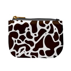 Dalmantion Skin Cow Brown White Mini Coin Purses