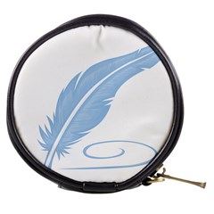 Feather Pen Blue Light Mini Makeup Bags