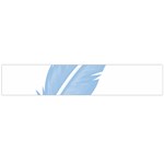 Feather Pen Blue Light Flano Scarf (Large) Back