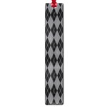 Chevron Wave Line Grey Black Triangle Large Book Marks Front