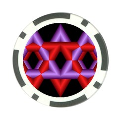 Star Of David Poker Chip Card Guard (10 Pack) by Simbadda