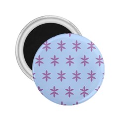 Flower Floral Different Colours Blue Purple 2 25  Magnets