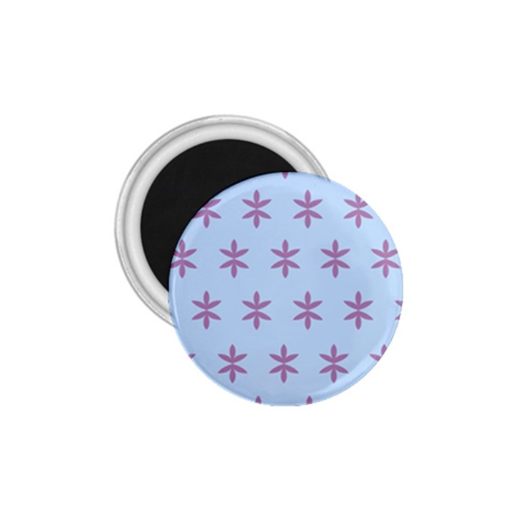 Flower Floral Different Colours Blue Purple 1.75  Magnets