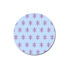 Flower Floral Different Colours Blue Purple Magnet 3  (round) by Alisyart