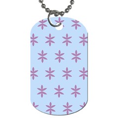 Flower Floral Different Colours Blue Purple Dog Tag (two Sides) by Alisyart