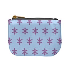 Flower Floral Different Colours Blue Purple Mini Coin Purses