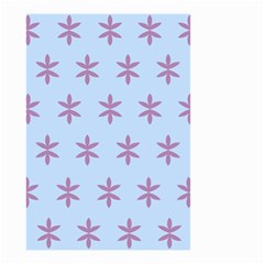 Flower Floral Different Colours Blue Purple Small Garden Flag (two Sides)