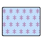 Flower Floral Different Colours Blue Purple Double Sided Fleece Blanket (Small)  45 x34  Blanket Front