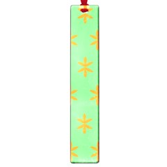 Flower Floral Different Colours Green Orange Large Book Marks by Alisyart