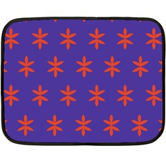 Flower Floral Different Colours Purple Orange Double Sided Fleece Blanket (mini)  by Alisyart