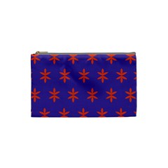 Flower Floral Different Colours Purple Orange Cosmetic Bag (small) 