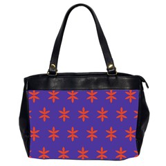 Flower Floral Different Colours Purple Orange Office Handbags (2 Sides) 