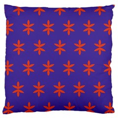 Flower Floral Different Colours Purple Orange Large Cushion Case (one Side)