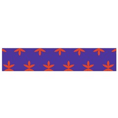Flower Floral Different Colours Purple Orange Flano Scarf (small) by Alisyart