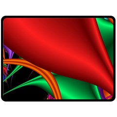 Fractal Construction Fleece Blanket (large) 