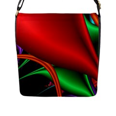 Fractal Construction Flap Messenger Bag (l)  by Simbadda