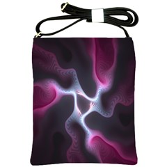 Colorful Fractal Background Shoulder Sling Bags by Simbadda