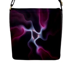 Colorful Fractal Background Flap Messenger Bag (l)  by Simbadda