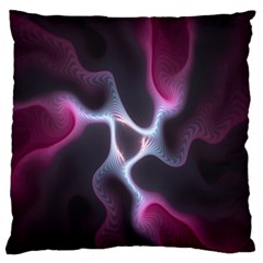 Colorful Fractal Background Large Flano Cushion Case (one Side) by Simbadda