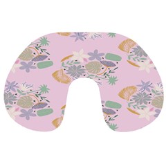 Floral Flower Rose Sunflower Star Leaf Pink Green Blue Travel Neck Pillows