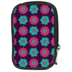 Flower Floral Rose Sunflower Purple Blue Compact Camera Cases