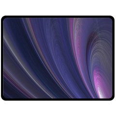 Purple Fractal Fleece Blanket (large) 